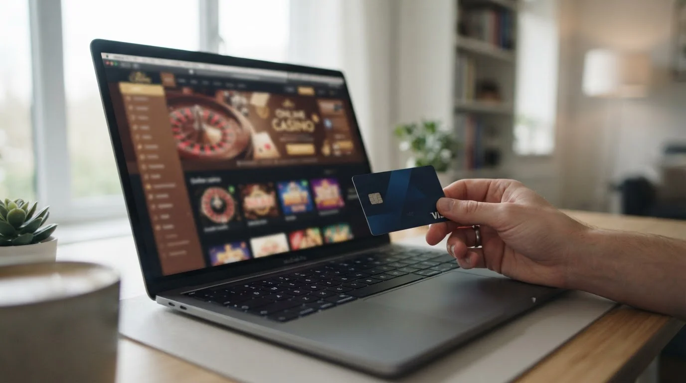 UK casino player using Visa debit card for instant deposit at UKGC-licensed operator