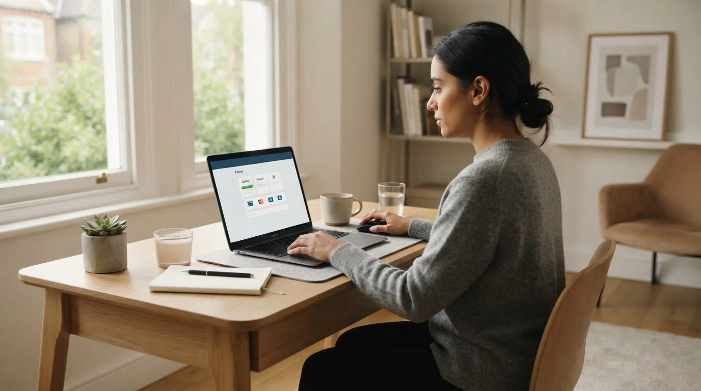 UK casino player searching for Citadel instant banking payment options on laptop