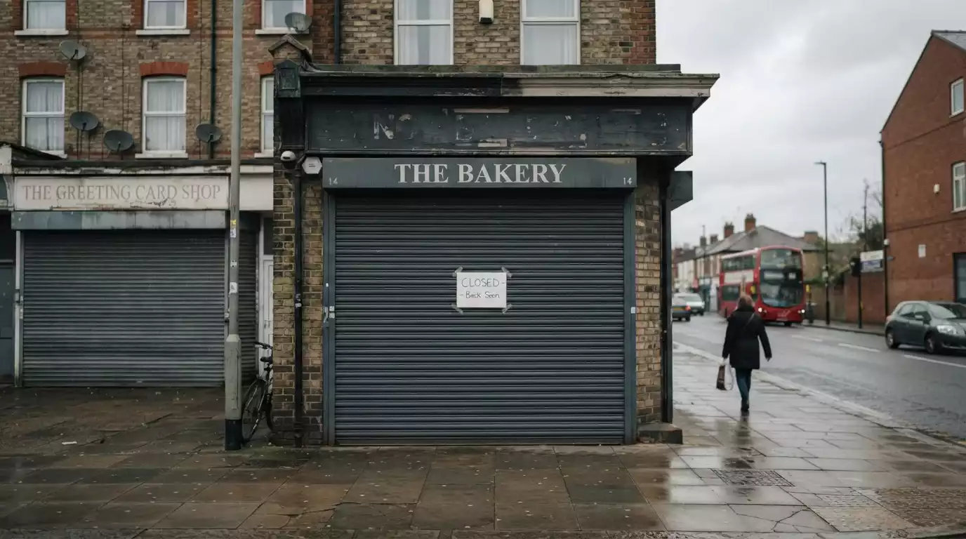 Closed business sign representing ClickandBuy shutdown in 2016