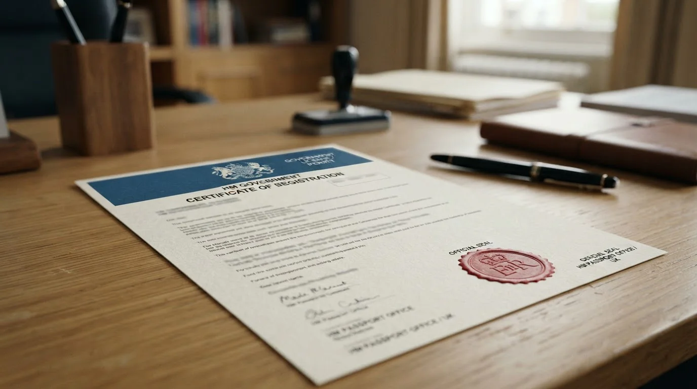 UK Gambling Commission licence certificate with UKGC logo